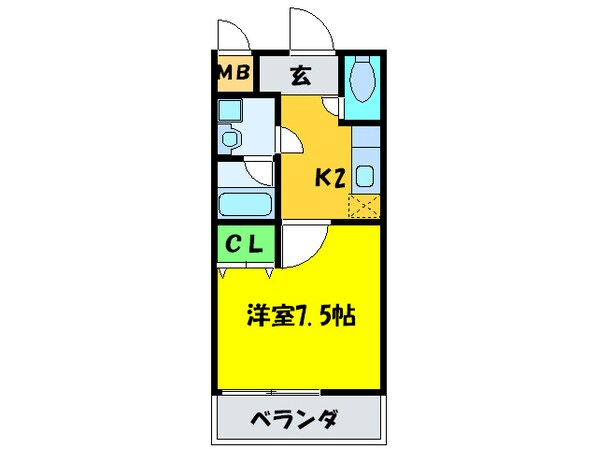 ポプラ－レ狭山の物件間取画像